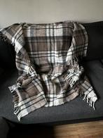 Plaid grijs bruin aardetinten 130x170 zgan, Ophalen of Verzenden, Zo goed als nieuw