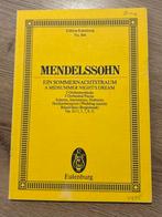 Mendelssohn - Ein Sommernachtstraum Zakpartituur, Ophalen of Verzenden, Gelezen, Artiest