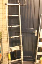 telescopische ladder, 7 sporten, Ophalen, Gebruikt, Ladder, Opvouwbaar of Inschuifbaar