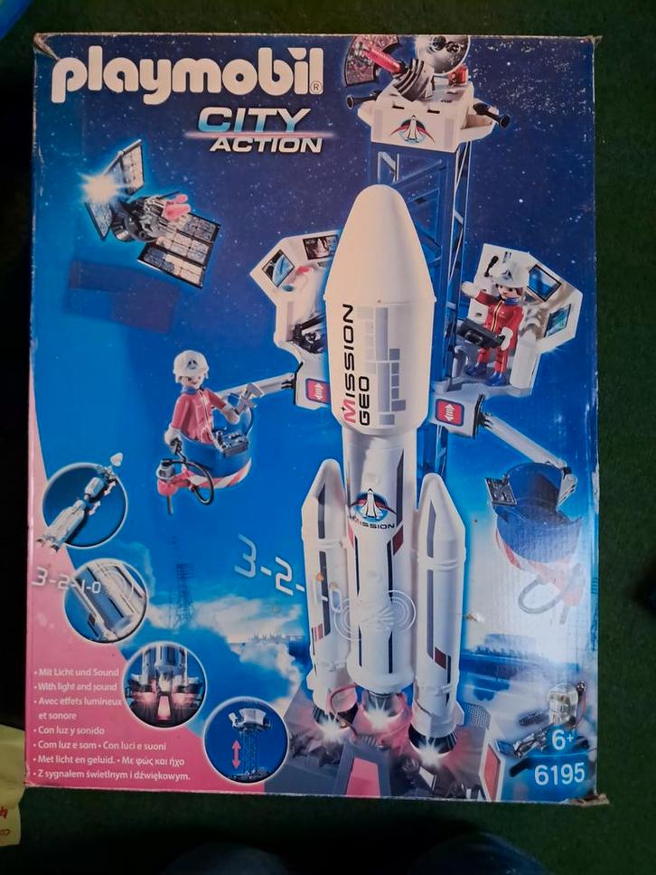 Playmobil City Action Raket 6195, Kinderen en Baby's, Speelgoed | Playmobil, Zo goed als nieuw, Complete set, Ophalen of Verzenden