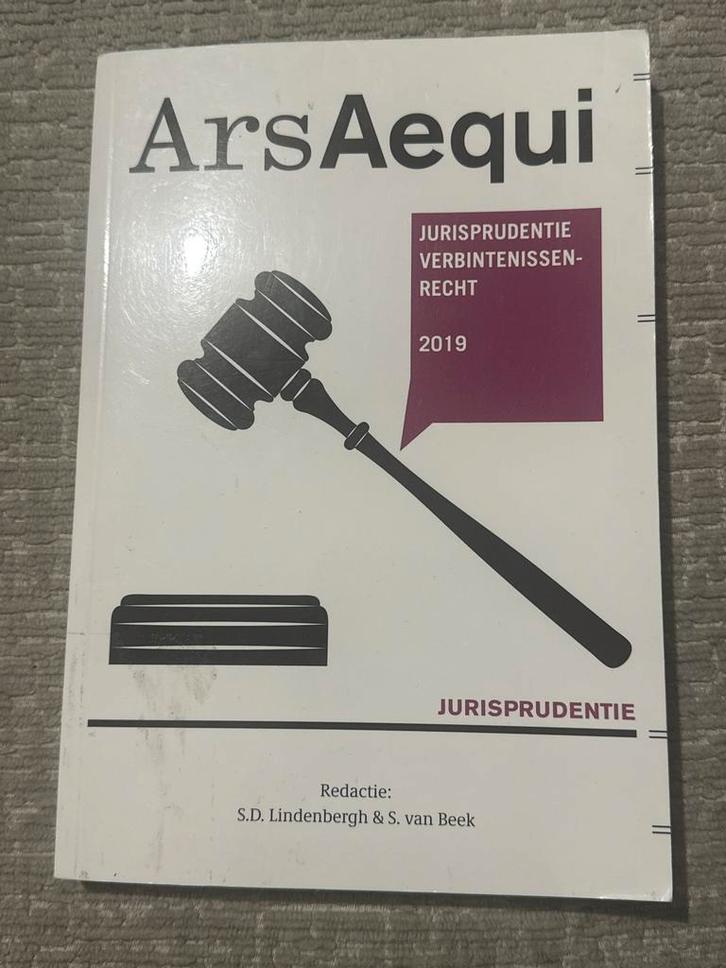 Ars Aequi Jurisprudentie Verbintenissenrecht, Boeken, Studieboeken en Cursussen, Zo goed als nieuw, WO, Alpha, Ophalen of Verzenden