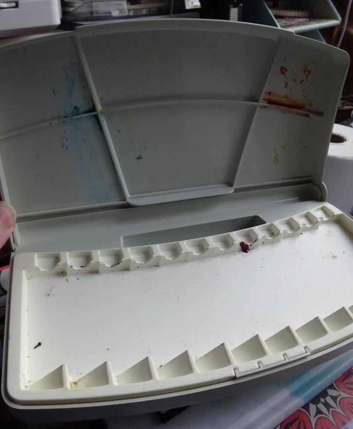 Van Gogh aquareldoos zonder inhoud, Hobby en Vrije tijd, Schilderen, Zo goed als nieuw, Waterverf, Ophalen of Verzenden