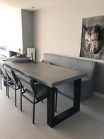Betonlook eetkamertafel 230x85cm, Huis en Inrichting, Tafels | Eettafels, Ophalen, Zo goed als nieuw, Rechthoekig, 50 tot 100 cm