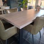 Eetkamertafel met 6 stoelen, Huis en Inrichting, Ophalen, Zo goed als nieuw, Modern, 6 tot 8 stoelen