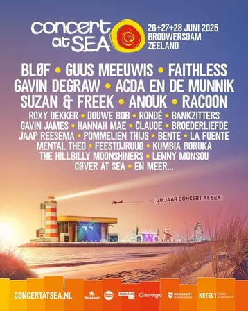 Weekend 26, 27 & 28 Juni | Concert at SEA 2025 Tickets beschikbaar voor biedingen