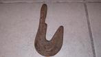 Antieke smeedijzeren haak 7,5 / 12 cm, Ophalen of Verzenden