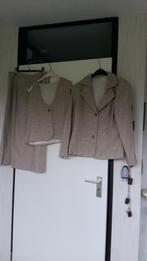 MOOIE KWALITEIT DAMES ROK/GILET/JASJE VAN TWEETSTOF, Kostuum of Pak, Beige, Zo goed als nieuw, Ophalen