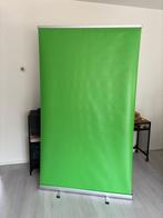 Green screen roll-up + Opbergtas, Achtergrond, Zo goed als nieuw, Ophalen