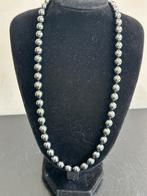 Hematiet half edelsteen ketting 44 cm, Sieraden, Tassen en Uiterlijk, Ophalen of Verzenden, Zo goed als nieuw