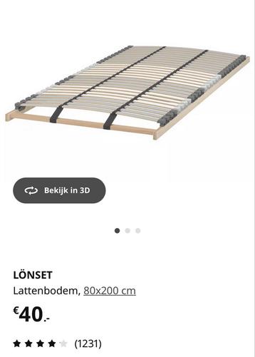 Lattenbodem | Ikea Lönset 80 x 200 I 2 stuks beschikbaar voor biedingen
