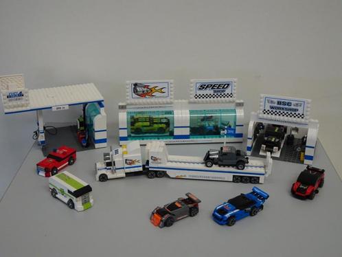 lego brick street customs, garages, 7 auto's, auto ambulance, Kinderen en Baby's, Speelgoed | Duplo en Lego, Gebruikt, Lego, Complete set