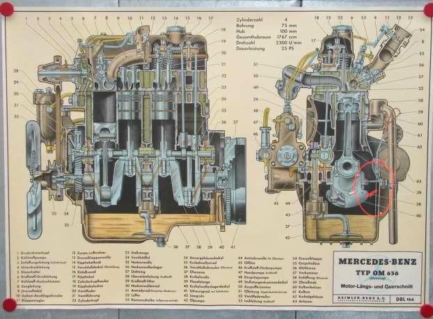 Mercedes OM636 OM 636, Watersport en Boten, Bootonderdelen, Nieuw, Motor en Techniek, Zeilboot of Motorboot, Ophalen of Verzenden