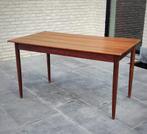 Prachtige midcentury teakhouten eettafel, Huis en Inrichting, Tafels | Eettafels, Ophalen, Teakhout, 200 cm of meer, 50 tot 100 cm