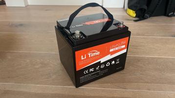 LiFePo4 LiTime 12V 50Ah lithium batterij + BMS (2 stuks) beschikbaar voor biedingen