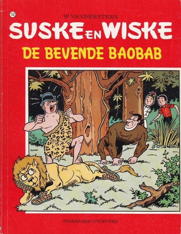 SUSKE EN WISKE – 152 – DE BEVENDE BAOBAB – Willy Vandersteen, Boeken, Stripboeken, Zo goed als nieuw, Eén stripboek, Ophalen of Verzenden