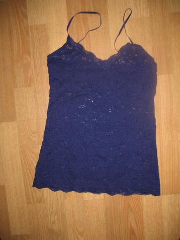 Didi Top Kobalt Blauw Kant Stretch Maat M beschikbaar voor biedingen