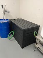 Grote zwarte tuin opbergbox (zonder binnenbak), Ophalen, Gebruikt, Kunststof, Containerberging