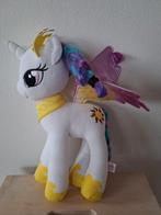 Pluche witte My Little Pony prinses Celestia knuffel 35 cm, Ophalen of Verzenden, Zo goed als nieuw