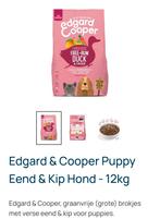 Edgard & Cooper Puppy Eend & Kip – 14 kg hondenbrokken, Ophalen, Hond