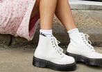 ZGAN Sinclair Leather Platform White Dr. Martens, Kleding | Dames, Schoenen, Ophalen of Verzenden, Zo goed als nieuw