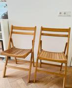 Stevige vintage klapstoelen, per stuk:, Antiek en Kunst, Antiek | Meubels | Stoelen en Banken, Ophalen