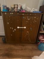Houten kast met deuren, Huis en Inrichting, Gebruikt, 25 tot 50 cm, Overige houtsoorten, Met deur(en)