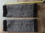 Handgebreide beenwarmers bruin/beige voor smalle kuiten, Ophalen, Nieuw, Breien of Haken, Wol of Garen