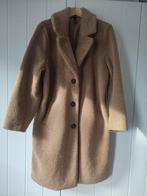 Winterjas mantel teddy NED gevoerd camel beige L, Beige, Maat 42/44 (L), Ophalen of Verzenden, Zo goed als nieuw