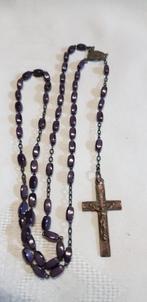 antieke rozenkrans paarsen kraaltjes, Verzamelen, Verzenden, Zo goed als nieuw, Overige typen