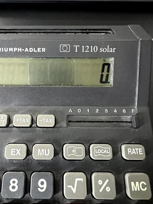 Triumph-Adler T1201Solar Calculator, Diversen, Rekenmachines, Gebruikt, Ophalen of Verzenden