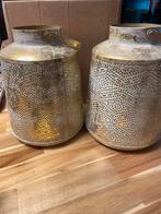 Grote Gouden Windlichten - Sfeervol, Huis en Inrichting, Woonaccessoires | Kandelaars en Kaarsen, Ophalen, 25 tot 50 cm, Zo goed als nieuw