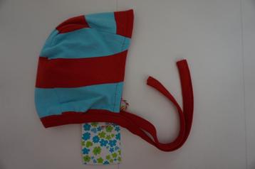 NIEUW Babymuts strikmutsje muts rood blauw streep mutsje beschikbaar voor biedingen
