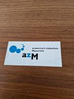 2681 Sticker AZM Maastricht, Verzamelen, Stickers, Ophalen of Verzenden, Gebruikt, Overige typen