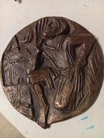 Bronzen medaille St. Jozef gemerkt K82, Ophalen of Verzenden