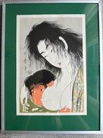 Japanse Oude Japanse houtblokdruk van Kitagawa Utamaro, Antiek en Kunst, Kunst | Litho's en Zeefdrukken, Ophalen of Verzenden