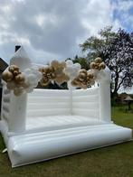 Wit springkussen voor bruiloft, verjaardag, communie etc., Ophalen of Verzenden, Gebruikt, Geboorte of Huwelijk