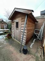 Houten tuinhuis geïsoleerd, Tuin en Terras, Ophalen, Zo goed als nieuw