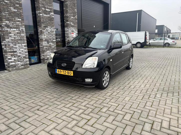 Kia Picanto 1.0 2007 Zwart, Auto's, Kia, Bedrijf, Te koop, Picanto, Airbags, Airconditioning, Bluetooth, Centrale vergrendeling