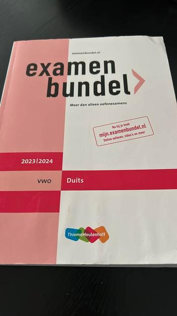 Examen bundel vwo Duits 2023/2024 beschikbaar voor biedingen