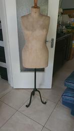 Antieken Paspop 1920 maat 48 met zware voetsteun 165 cm Hoog, Hobby en Vrije tijd, Naaien en Fournituren, Ophalen, Gebruikt, Paspop