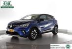 Renault Captur 1.6 E-Tech full hybrid 145pk Automaat Techno, Auto's, Gebruikt, 4 cilinders, Blauw, Leder en Stof