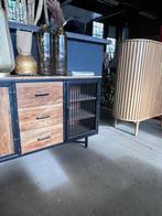 Dressoir kast zwart bruin - outlet korting, Huis en Inrichting, Kasten | Lockerkasten, Ophalen, Zo goed als nieuw, Modern