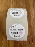 15 atickers verjaardag naam en leeftijd, Diversen, Cadeaupapier, Ophalen of Verzenden, Nieuw