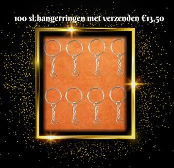 Partij handel 100 zgan sleutelhanger ringen € 13,50 incl.vzk beschikbaar voor biedingen
