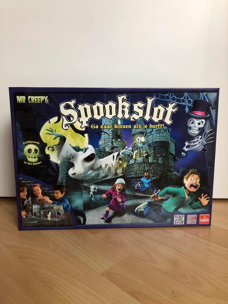 Spookslot bordspel, Hobby en Vrije tijd, Gezelschapsspellen | Bordspellen, Zo goed als nieuw, Een of twee spelers, Drie of vier spelers