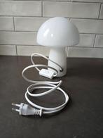Paddestoellampje melkglas wit, Led-lamp, Minder dan 30 watt, Zo goed als nieuw, E27 (groot)