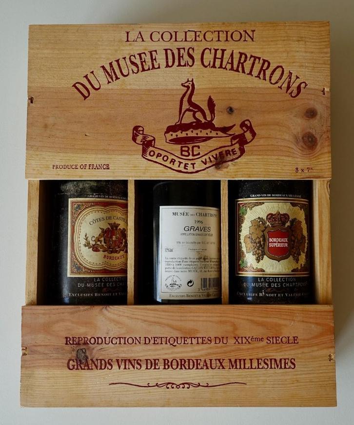 Collection du Musee des Chartrons wijn 1996 Bordeaux Graves, Verzamelen, Wijnen, Nieuw, Rode wijn, Frankrijk, Vol, Ophalen