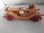 Vintage handgemaakte houten auto, Verzenden