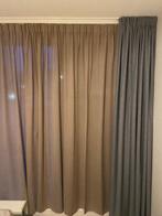Nieuwe gordijnen (inbetween & 100% blackout) + rail, Huis en Inrichting, 200 cm of meer, Bruin, Scandinavisch, Japandi, modern, minimalistisch, stijlvol