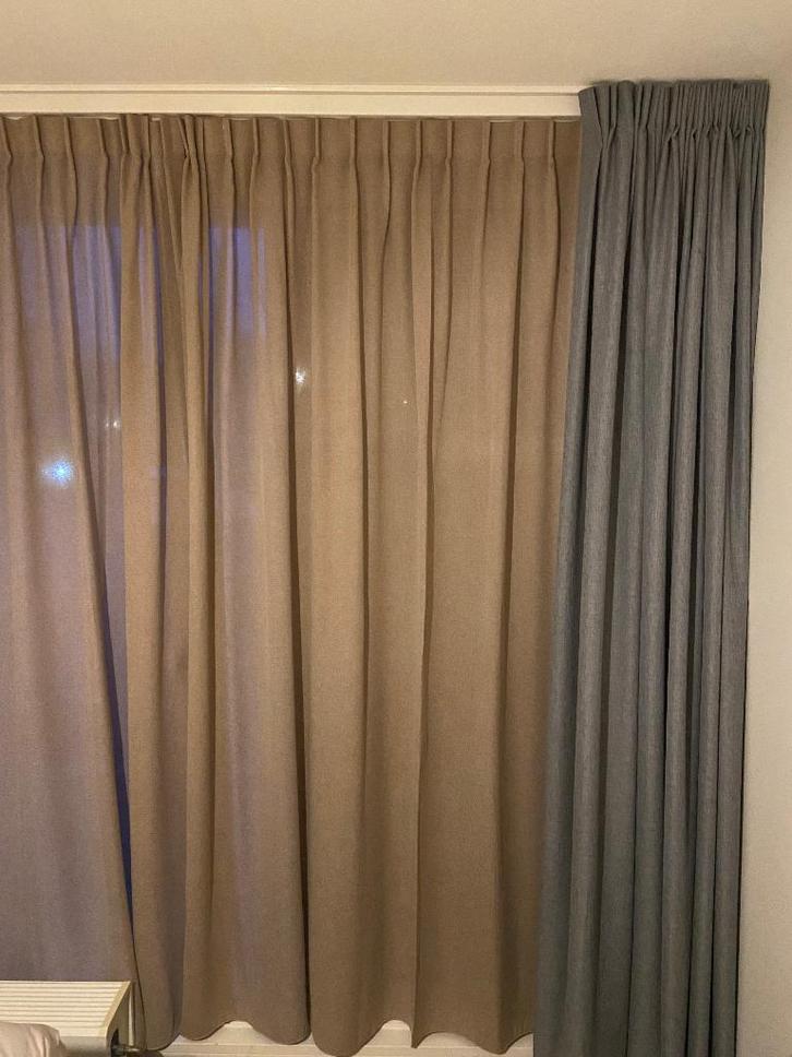 Nieuwe inbetween gordijnen, Huis en Inrichting, Stoffering | Gordijnen en Lamellen, Nieuw, 200 cm of meer, 200 cm of meer, Beige